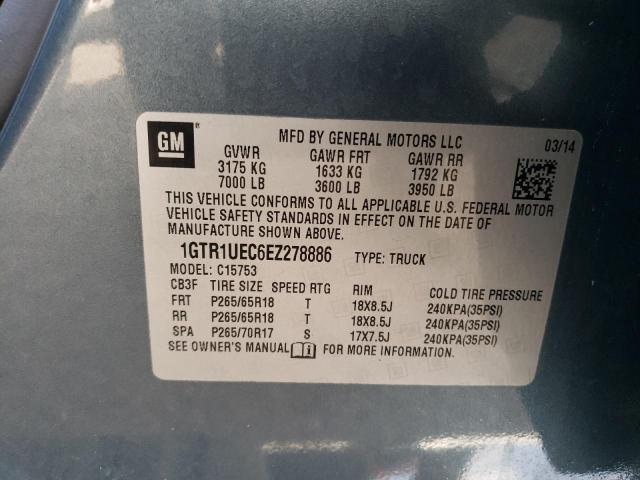 1GTR1UEC6EZ278886 GMC Sierra C1500 Sle