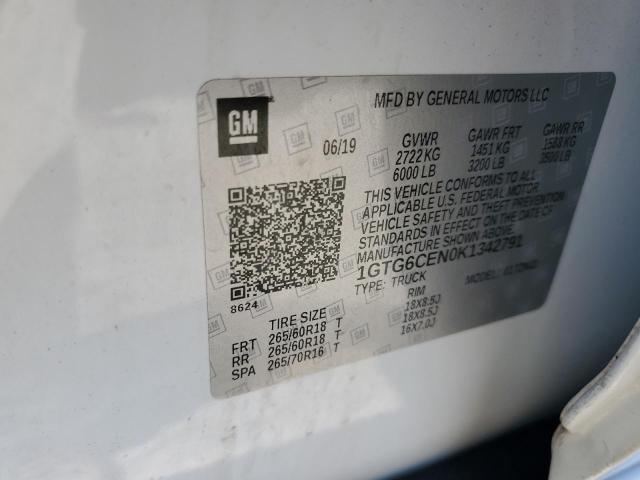 1GTG6CEN0K1342791 GMC CANYON SLE