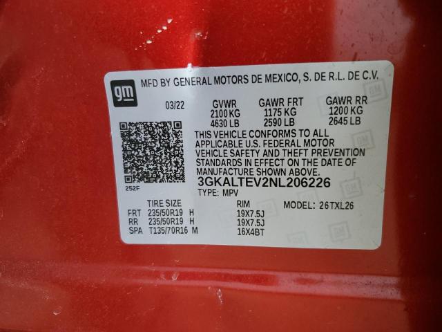 3GKALTEV2NL206226 GMC Terrain Sle