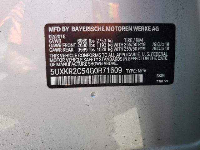 5UXKR2C54G0R71609 BMW X5 Sdrive35i