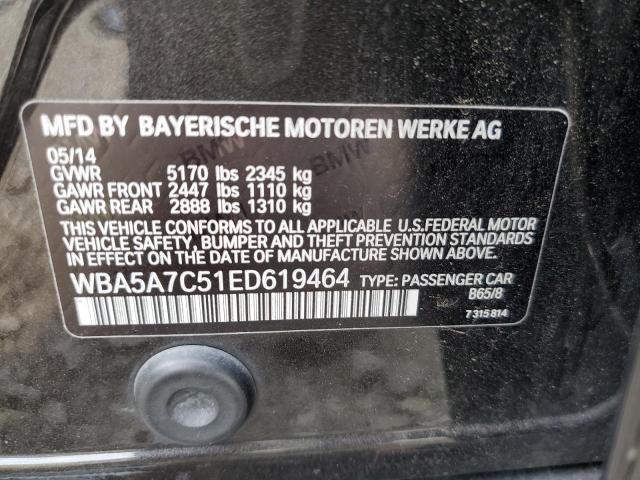 WBA5A7C51ED619464 BMW 528 XI
