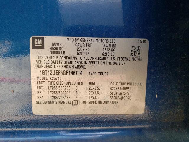 1GT12UE85GF146714 GMC Sierra K2500 Denali