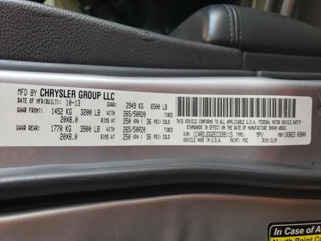 1C4RDJDG2EC339115 Dodge DURANGO LIMITED