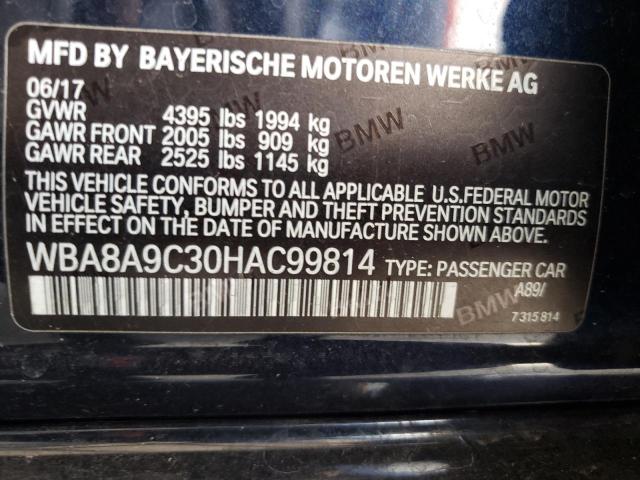 WBA8A9C30HAC99814 BMW 320 I