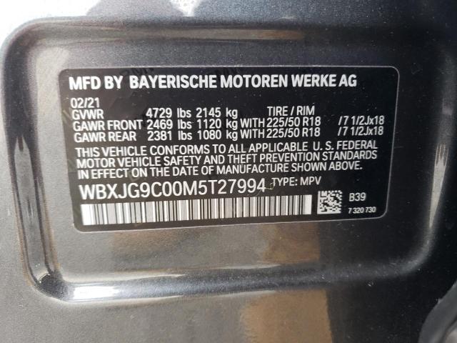 WBXJG9C00M5T27994 BMW X1 Xdrive28i