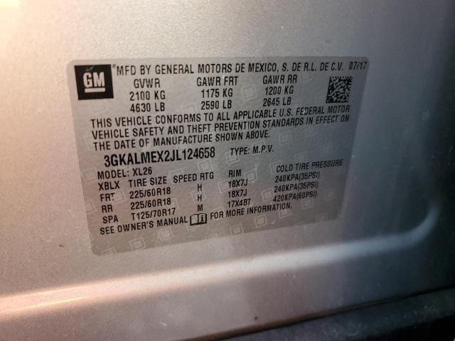 3GKALMEX2JL124658 GMC Terrain Sle