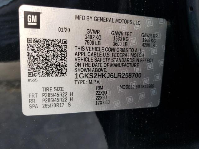 1GKS2HKJ6LR258700 GMC YUKON XL DENALI