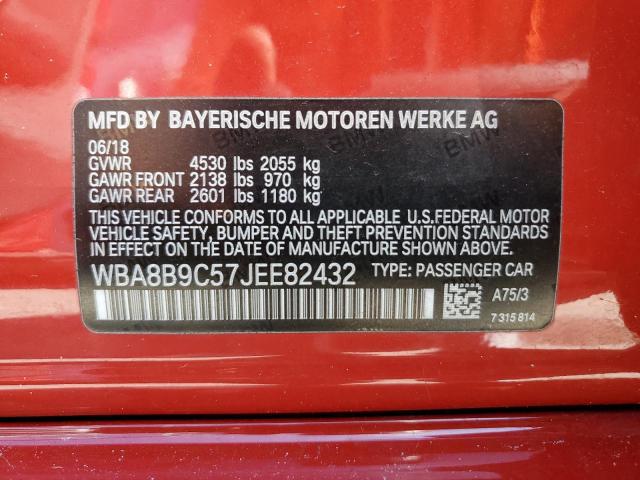 WBA8B9C57JEE82432 BMW 330 I
