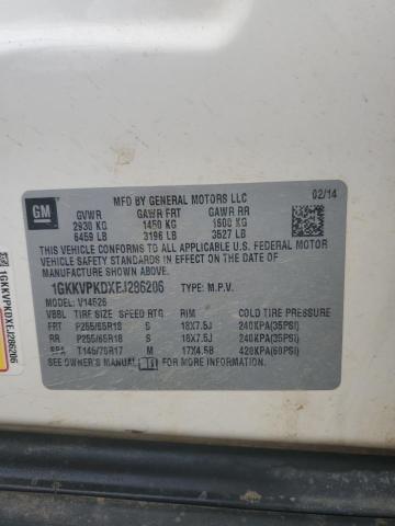 1GKKVPKDXEJ286206 GMC ACADIA SLE