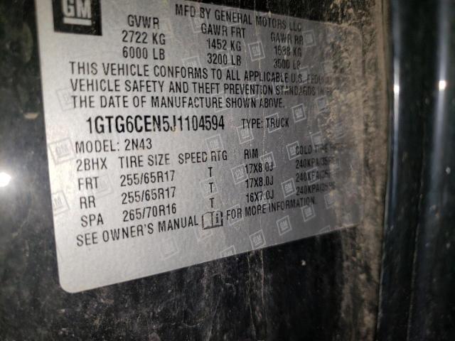 1GTG6CEN5J1104594 GMC CANYON SLE