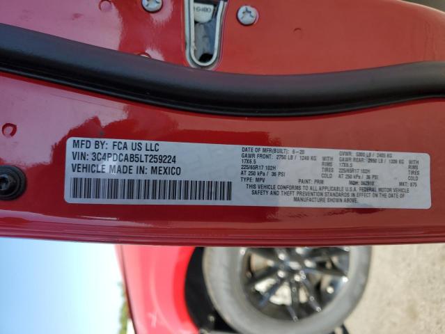 3C4PDCAB5LT259224 Dodge JOURNEY SE