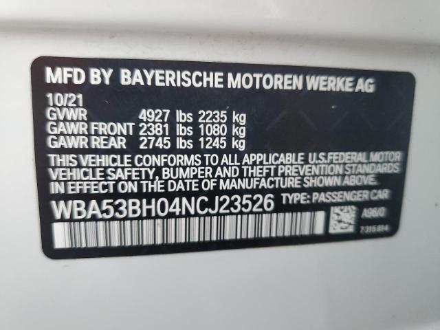 WBA53BH04NCJ23526 BMW 530 I
