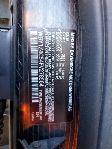 WBY1Z4C54FV278564 BMW I3 REX