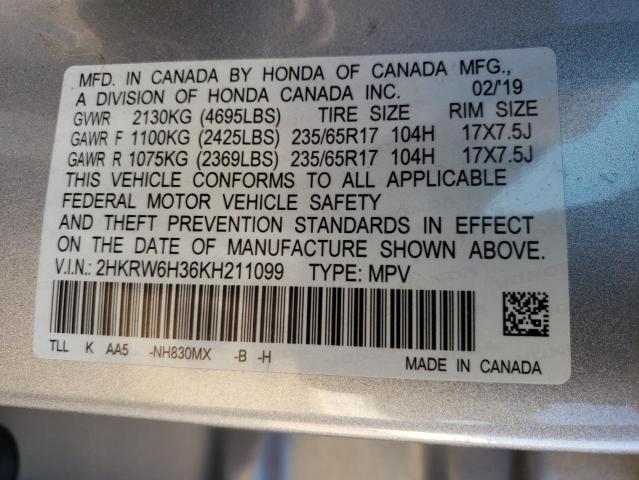 2HKRW6H36KH211099 Honda CR-V LX