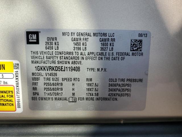 1GKKVRKD5EJ119408 GMC Acadia Slt-1