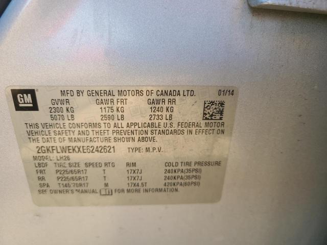 2GKFLWEKXE6242621 GMC Terrain Sle