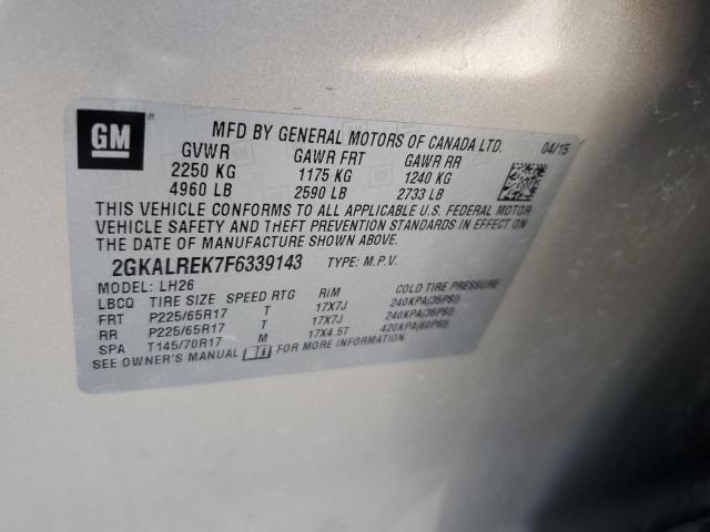 2GKALREK7F6339143 GMC Terrain Sle
