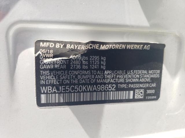 WBAJE5C50KWA98652 BMW 540 I