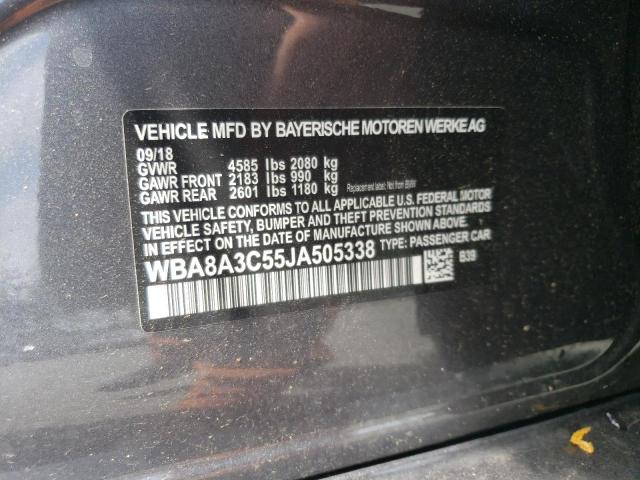 WBA8A3C55JA505338 BMW 320 XI