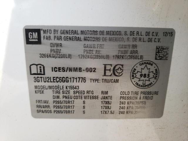3GTU2LEC6GG171776 GMC Sierra K1500