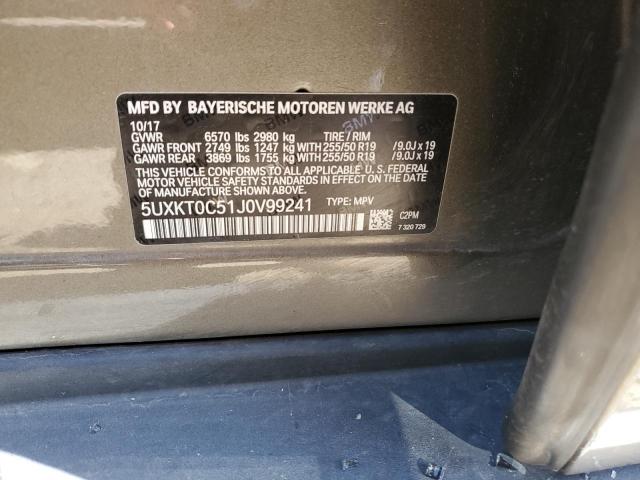 5UXKT0C51J0V99241 BMW X5 Xdr40e