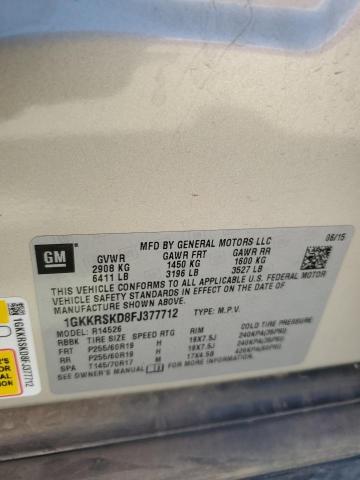 1GKKRSKD8FJ377712 GMC Acadia Slt-2
