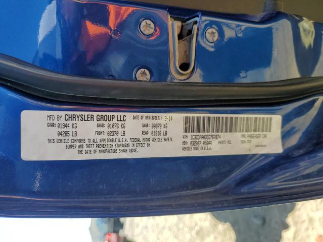 1C3CDFAA3ED767874 Dodge DART SE