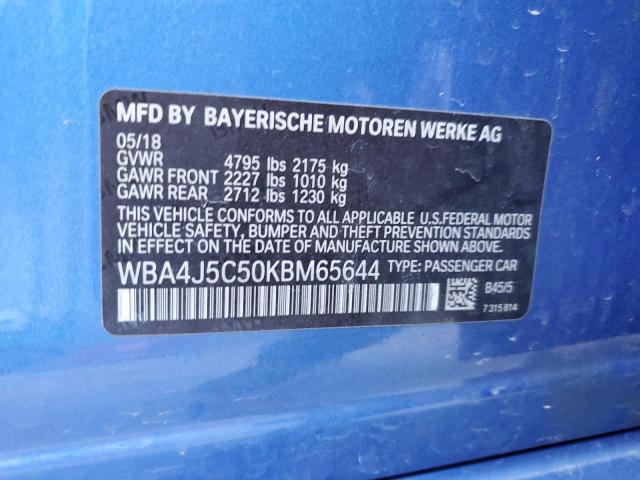 WBA4J5C50KBM65644 BMW 440i Gran Coupe