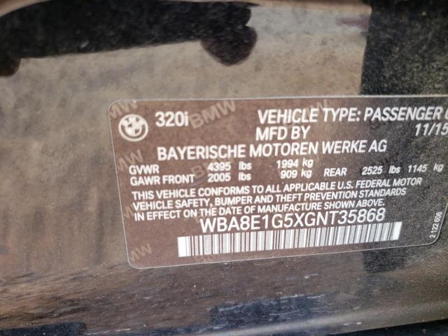 WBA8E1G5XGNT35868 BMW 320 I