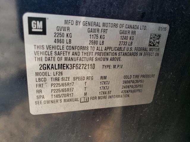 2GKALMEK3F6272110 GMC Terrain Sle