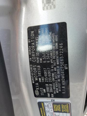 KNDMG4C75E6572246 KIA SEDONA LX