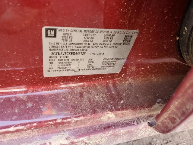 3GTU2VECXEG448728 GMC Sierra K1500 Slt