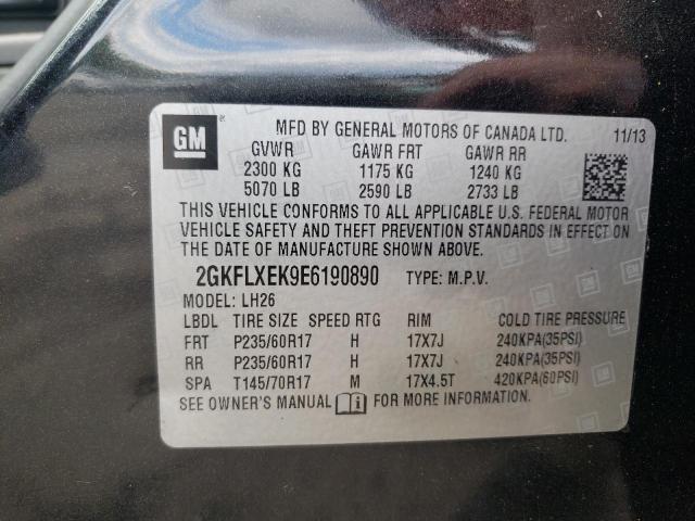 2GKFLXEK9E6190890 GMC Terrain Slt