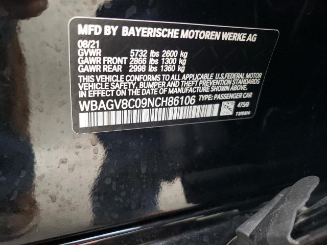 WBAGV8C09NCH86106 BMW M850XI