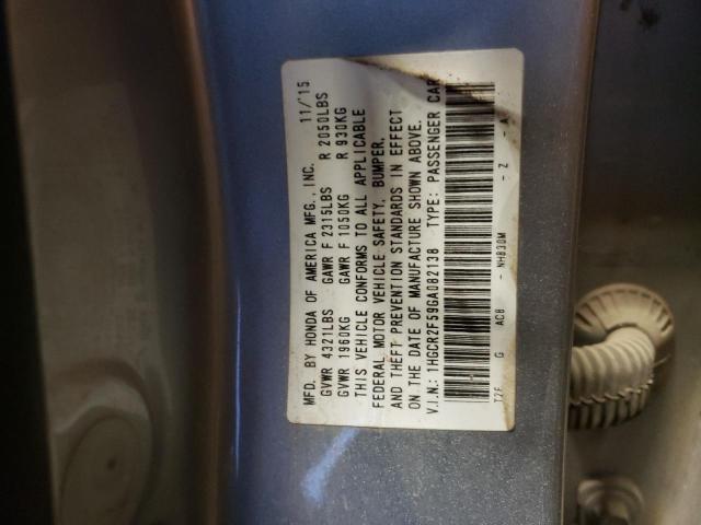 1HGCR2F59GA082138 Honda Accord Sport