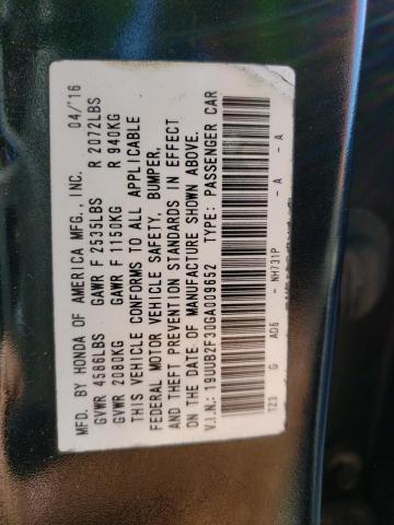 19UUB2F30GA009652 Acura TLX