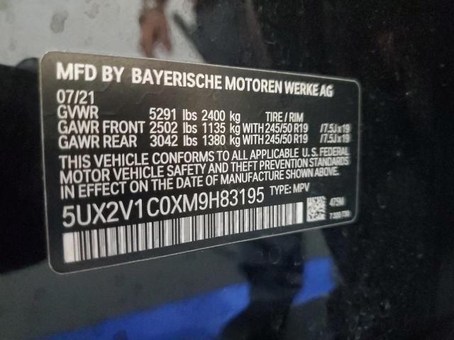 5UX2V1C0XM9H83195 BMW X4 Xdrive30i
