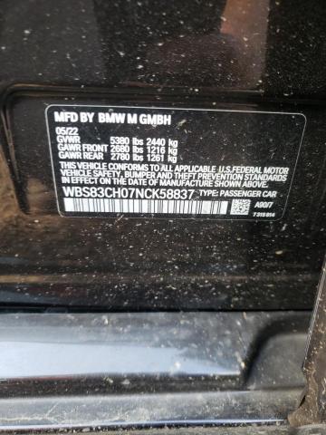 WBS83CH07NCK58837 BMW M5