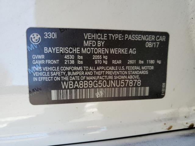 WBA8B9G50JNU57878 BMW 330 I