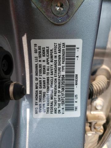 19XFC1F74KE202894 Honda CIVIC EXL