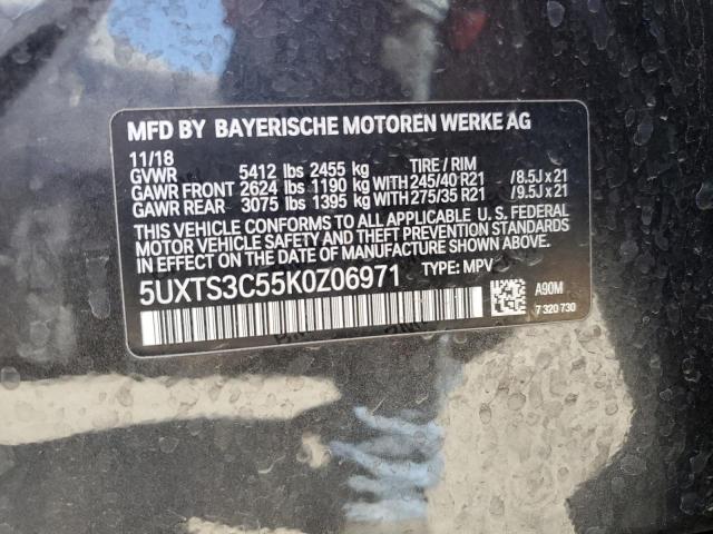 5UXTS3C55K0Z06971 BMW X3 Xdrivem40i