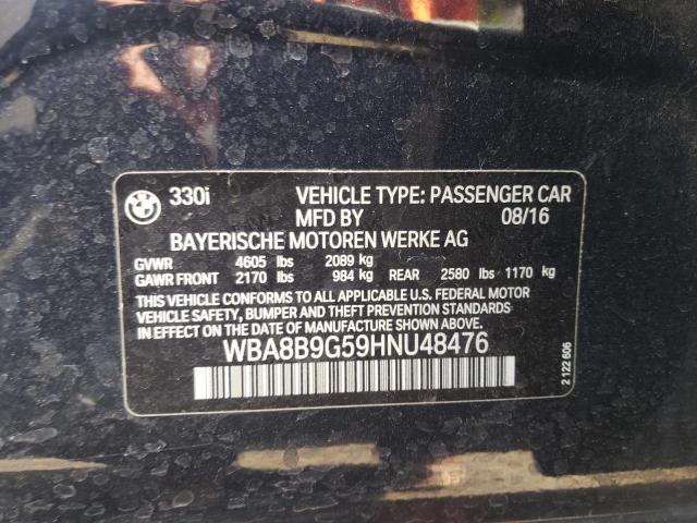 WBA8B9G59HNU48476 BMW 330 I