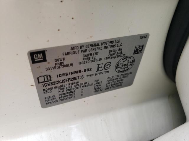1GKS2CKJ9FR266703 GMC YUKON DENALI