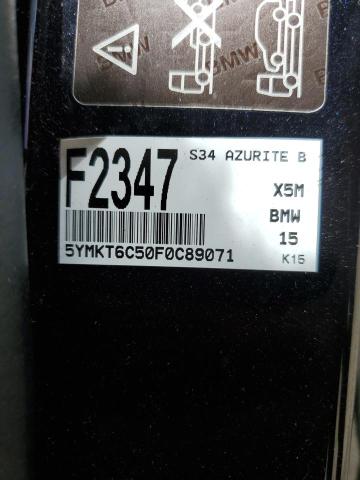 5YMKT6C50F0C89071 BMW X5 M