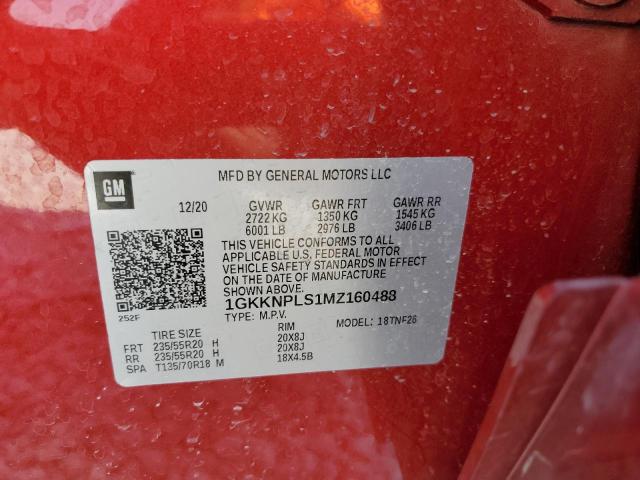 1GKKNPLS1MZ160488 GMC Acadia Denali