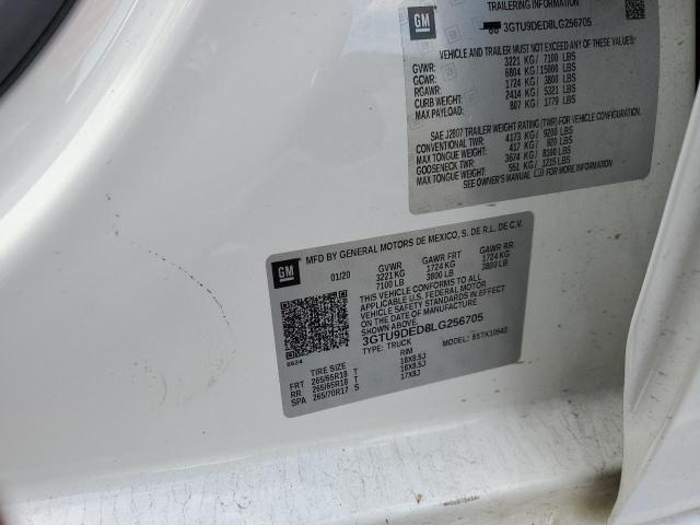 3GTU9DED8LG256705 GMC Sierra K1500 Slt
