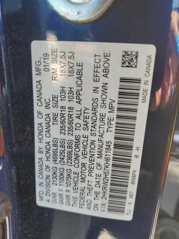 2HKRW2H57KH611845 Honda CR-V EX