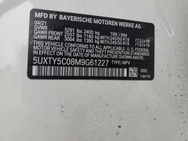 5UXTY5C08M9G61227 BMW X3 Xdrive30i