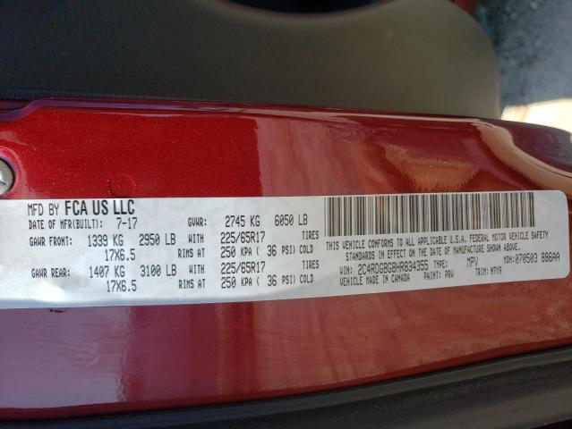 2C4RDGBG8HR834355 Dodge Grand Caravan Se