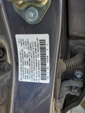 2HGFC2F59HH540374 Honda Civic Lx